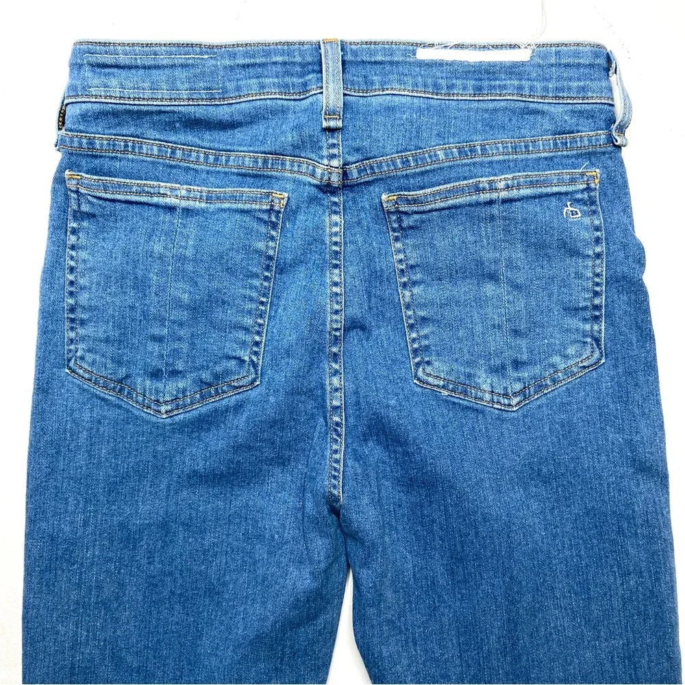 Rag & Bone Nina High Rise Skinny Ankle Jean Exposed Button Fly Size 27